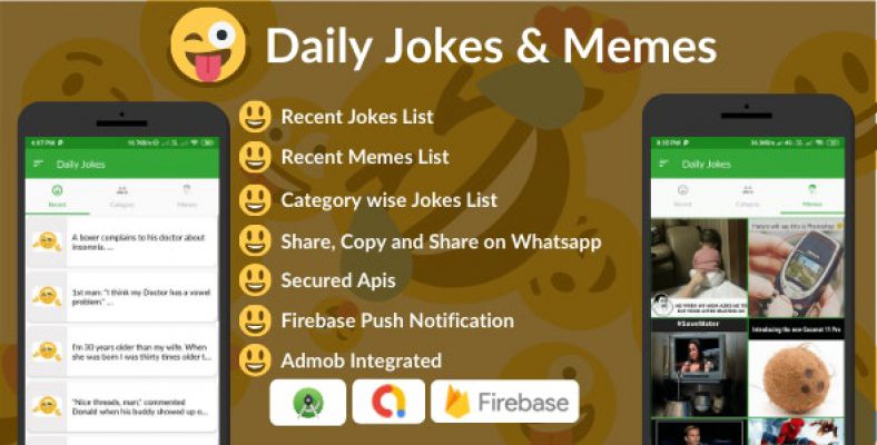 Daily Jokes & Memes Android App (Comedy, Funny, Joke ...