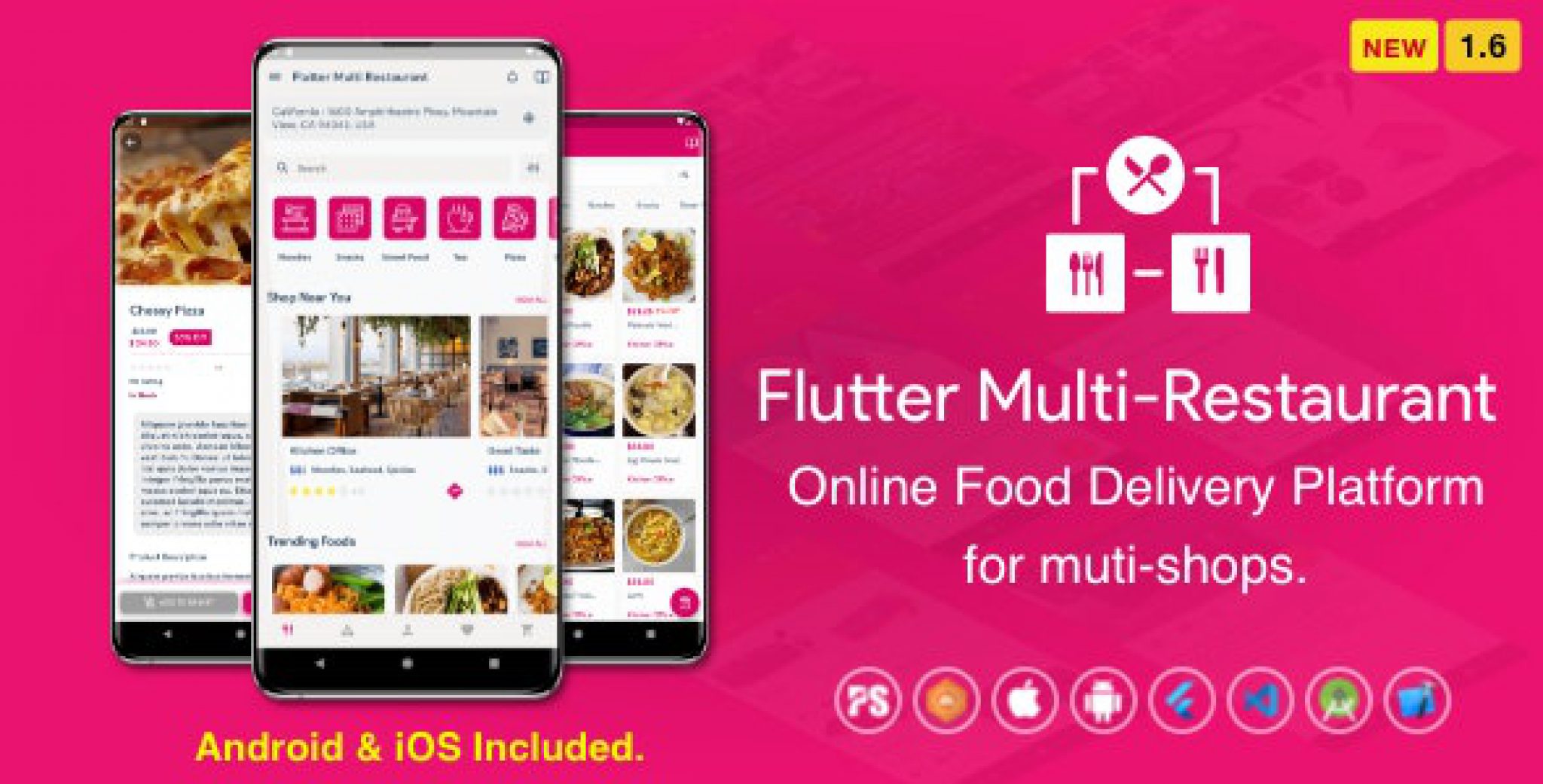 Flutter Multi-Restaurant ( FoodPanda Clone – Online Food Delivery