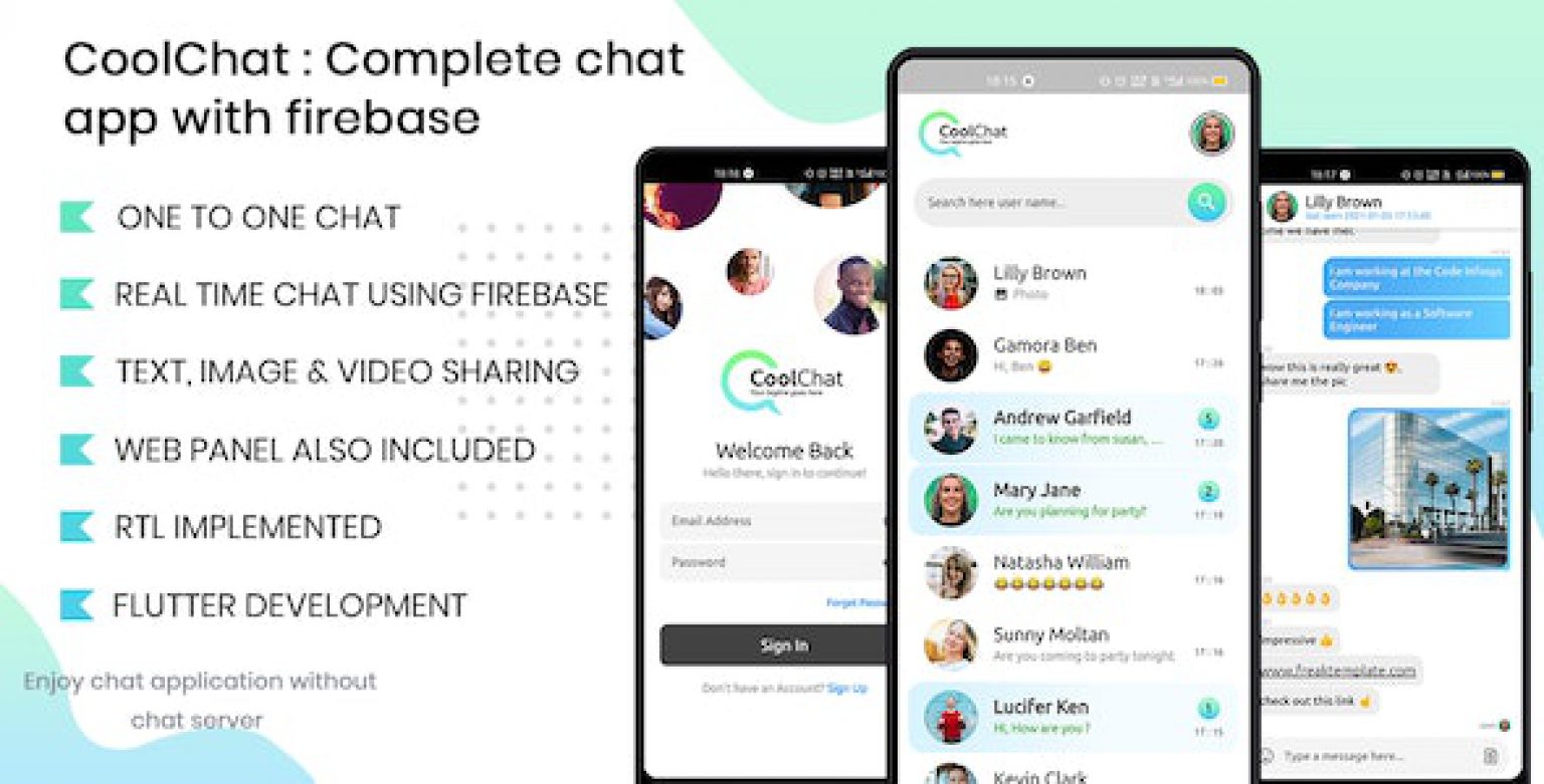 Cool Chat – Firebase Chat Application In Flutter - Nulled