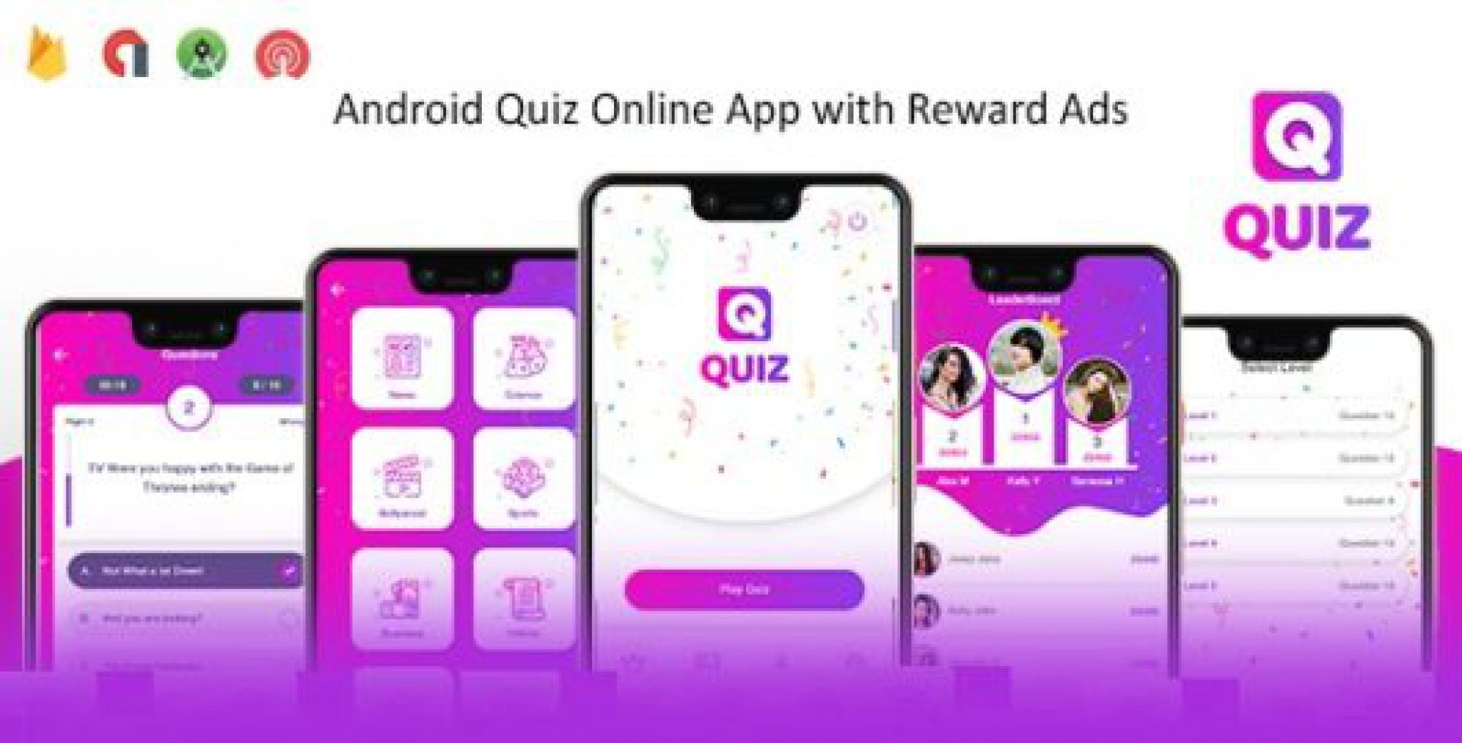 Quiz Online App with Earning System & Reward Ads + Admin Panel - Nulled